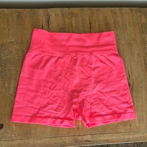 Hot pink booty shorts by Love & Sports